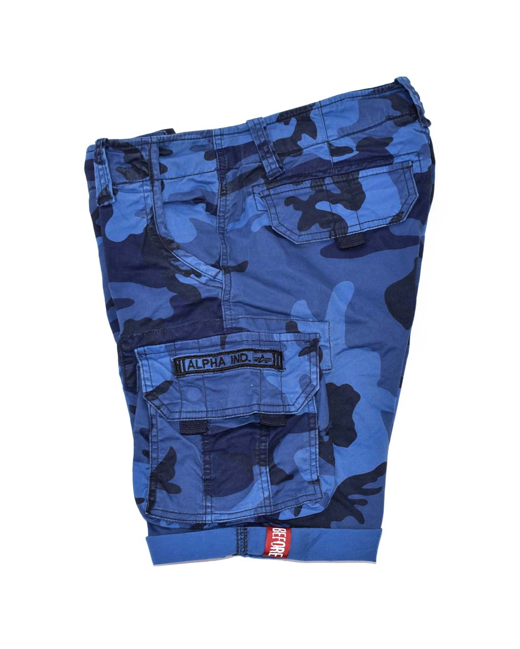 Шорты ALPHA INDUSTRIES CREW SHORT navy camo 