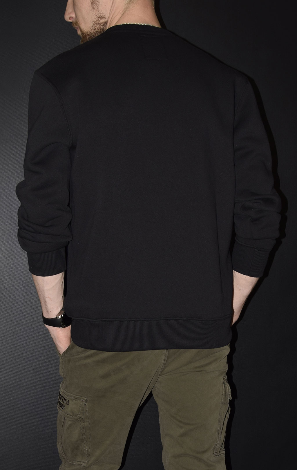 Свитшот ALPHA INDUSTRIES BASIC SWEATER SMALL LOGO black 