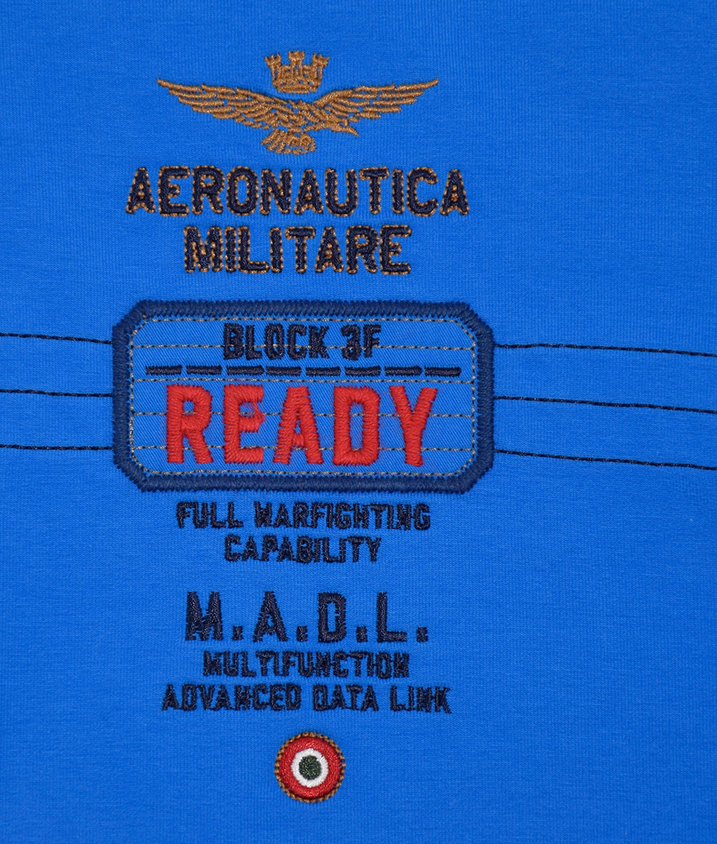 Толстовка AERONAUTICA MILITARE blue aperto/cielo (FE 1324) 