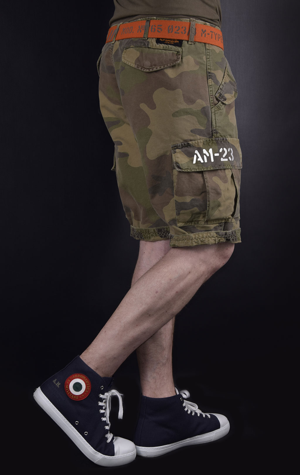 Шорты AERONAUTICA MILITARE SS19 camouflage verde (BE 076) 