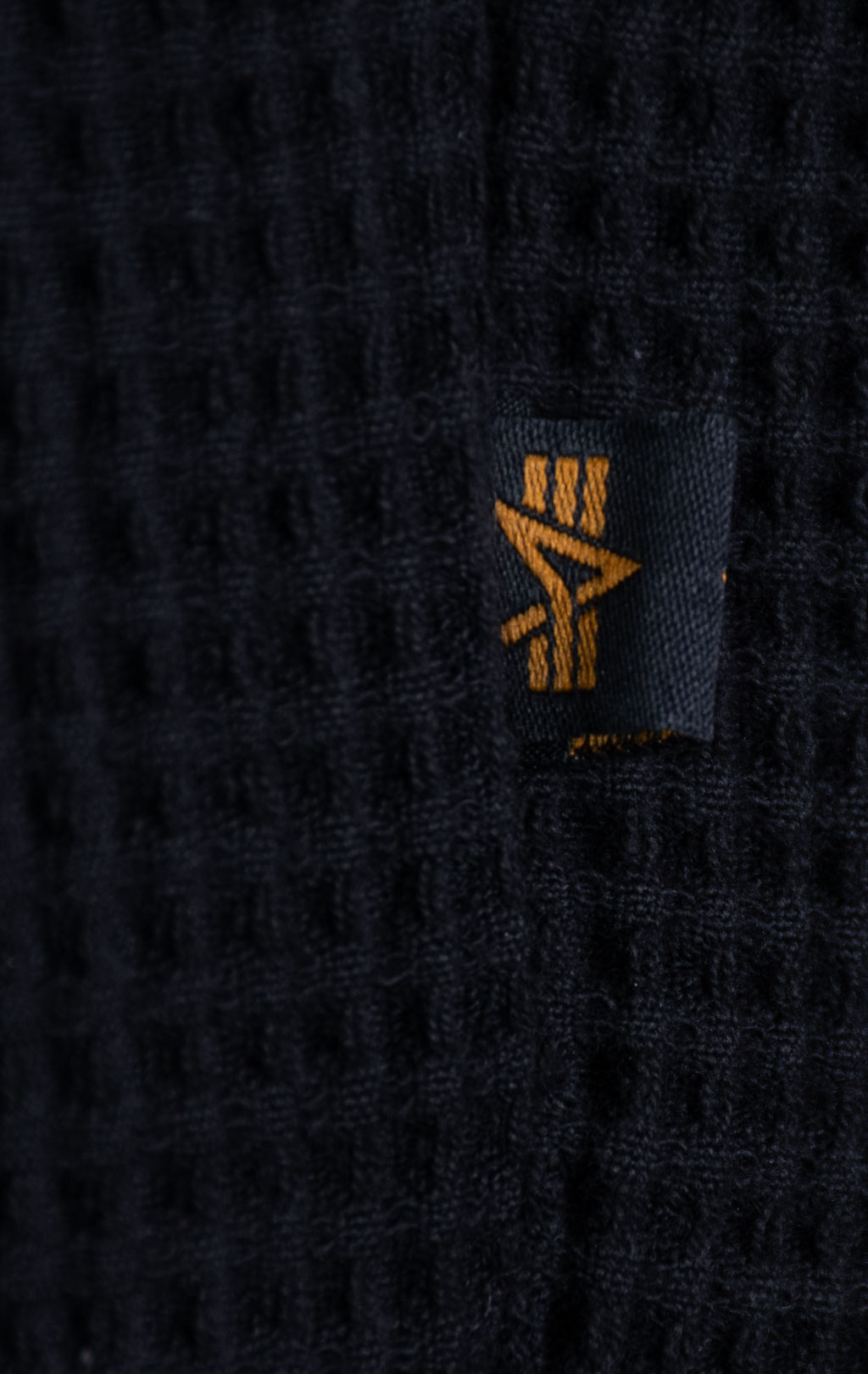 Свитшот ALPHA INDUSTRIES STUDIO WAFFLE SWEATSHIRT black 