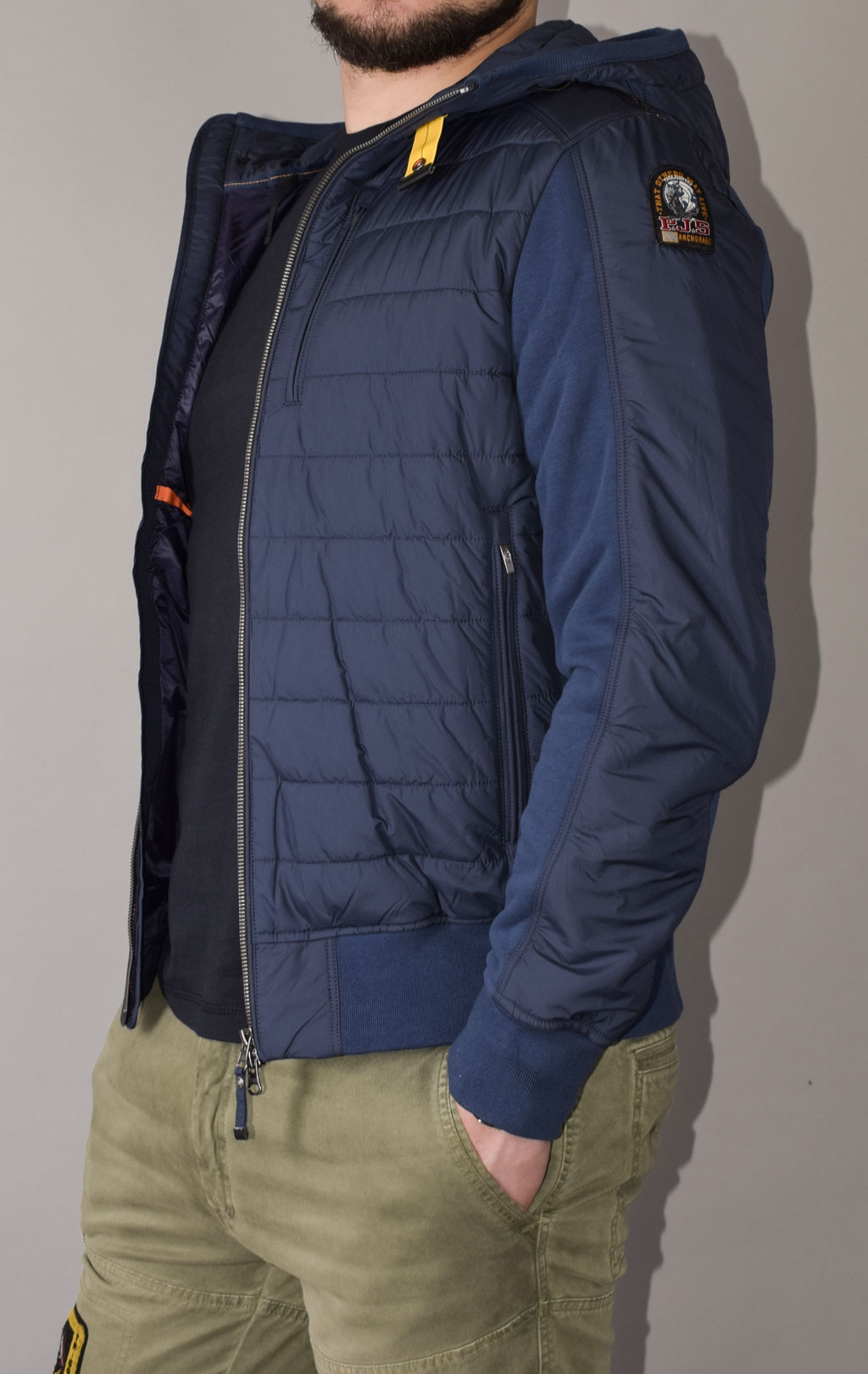 Толстовка с капюшоном PARAJUMPERS GORDON FW 22/23 navy-estate blue 