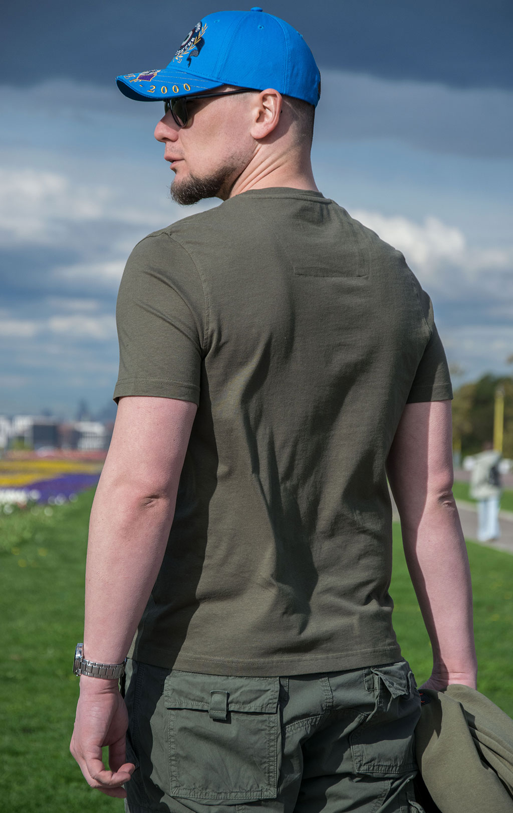 Футболка AERONAUTICA MILITARE SS 22/BD verde militare (TS 1942) 