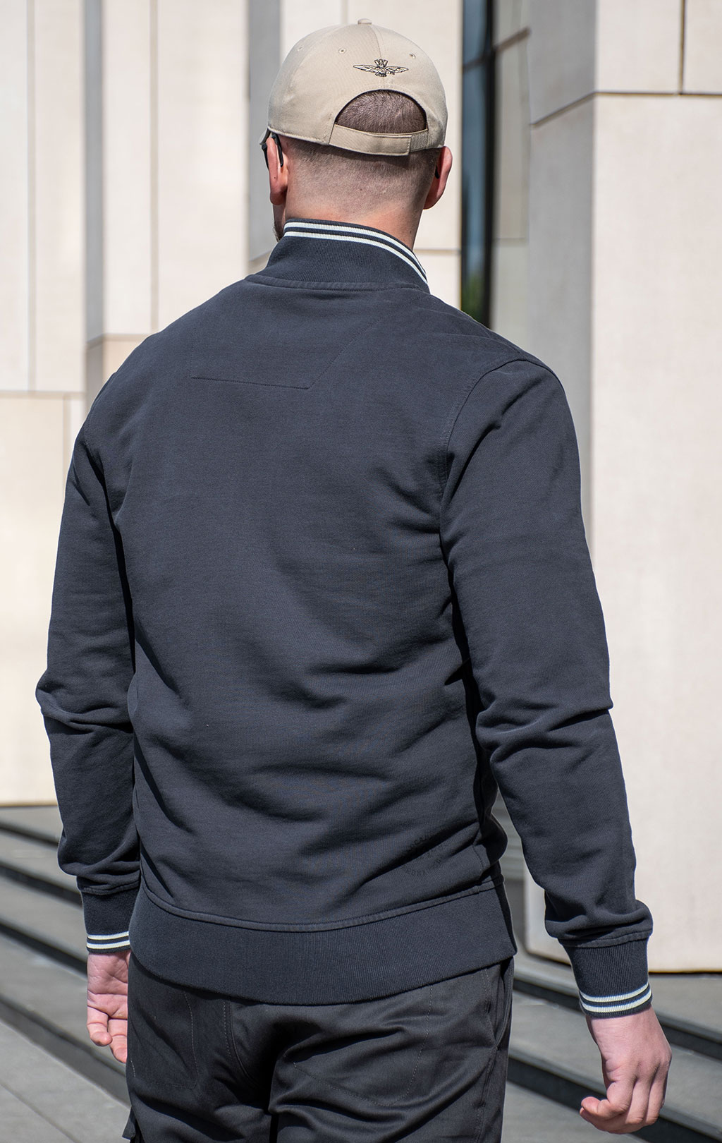 Олимпийка AERONAUTICA MILITARE GRIFO PRINT SS 24/TR anthracite grey (FE 1862) 