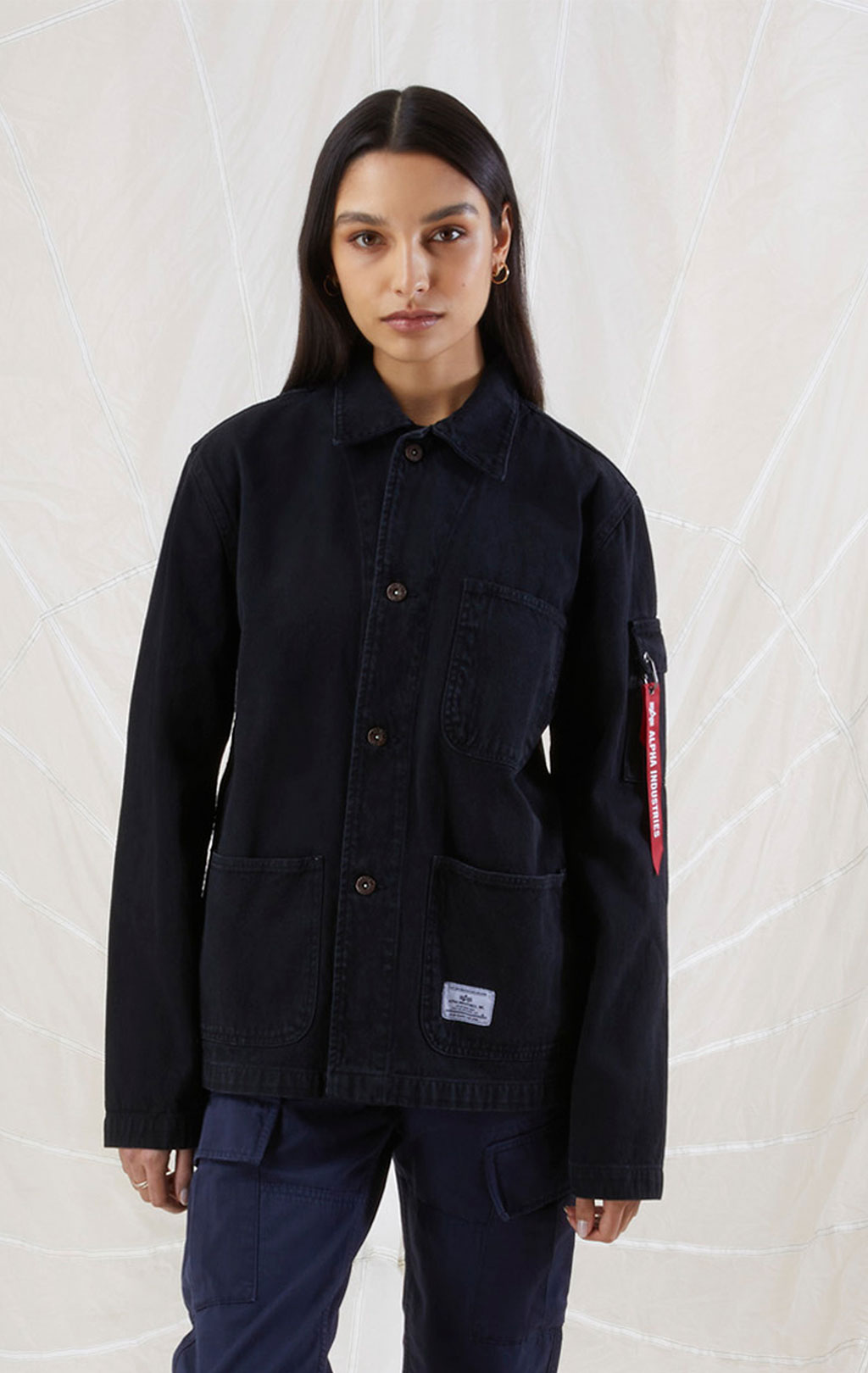 Ветровка ALPHA INDUSTRIES UTILITY CHORE COAT N-3 SS 23 m black 