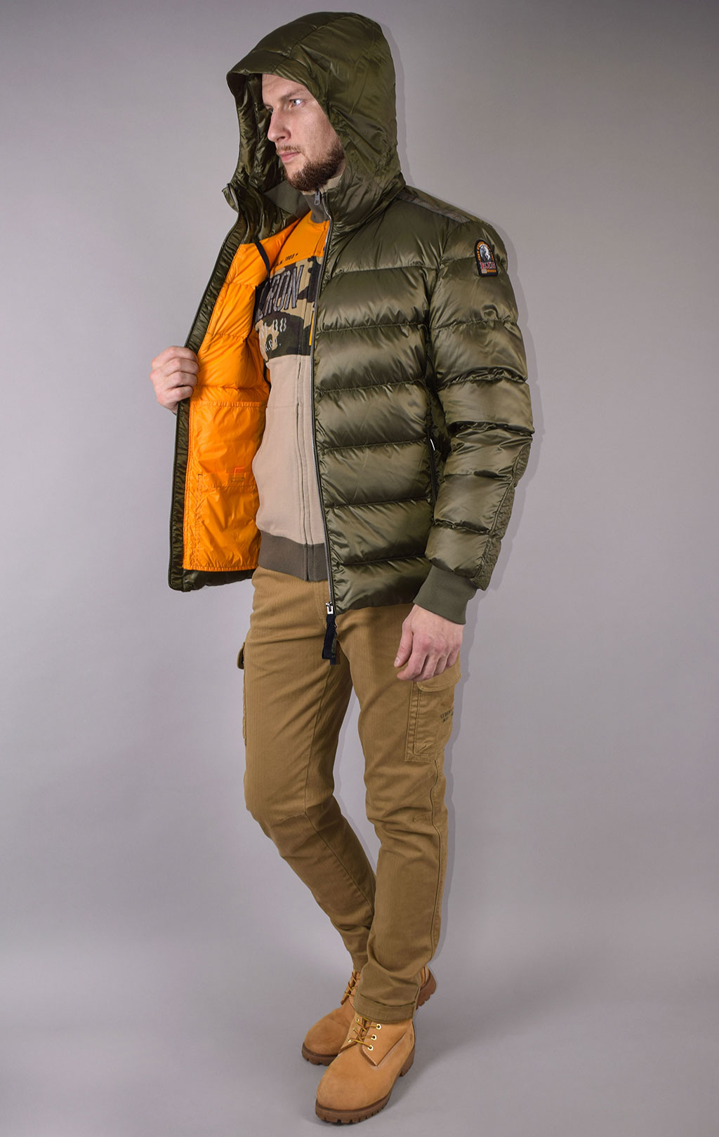 Куртка-пуховик PARAJUMPERS PHARRELL FW 19/20 military 