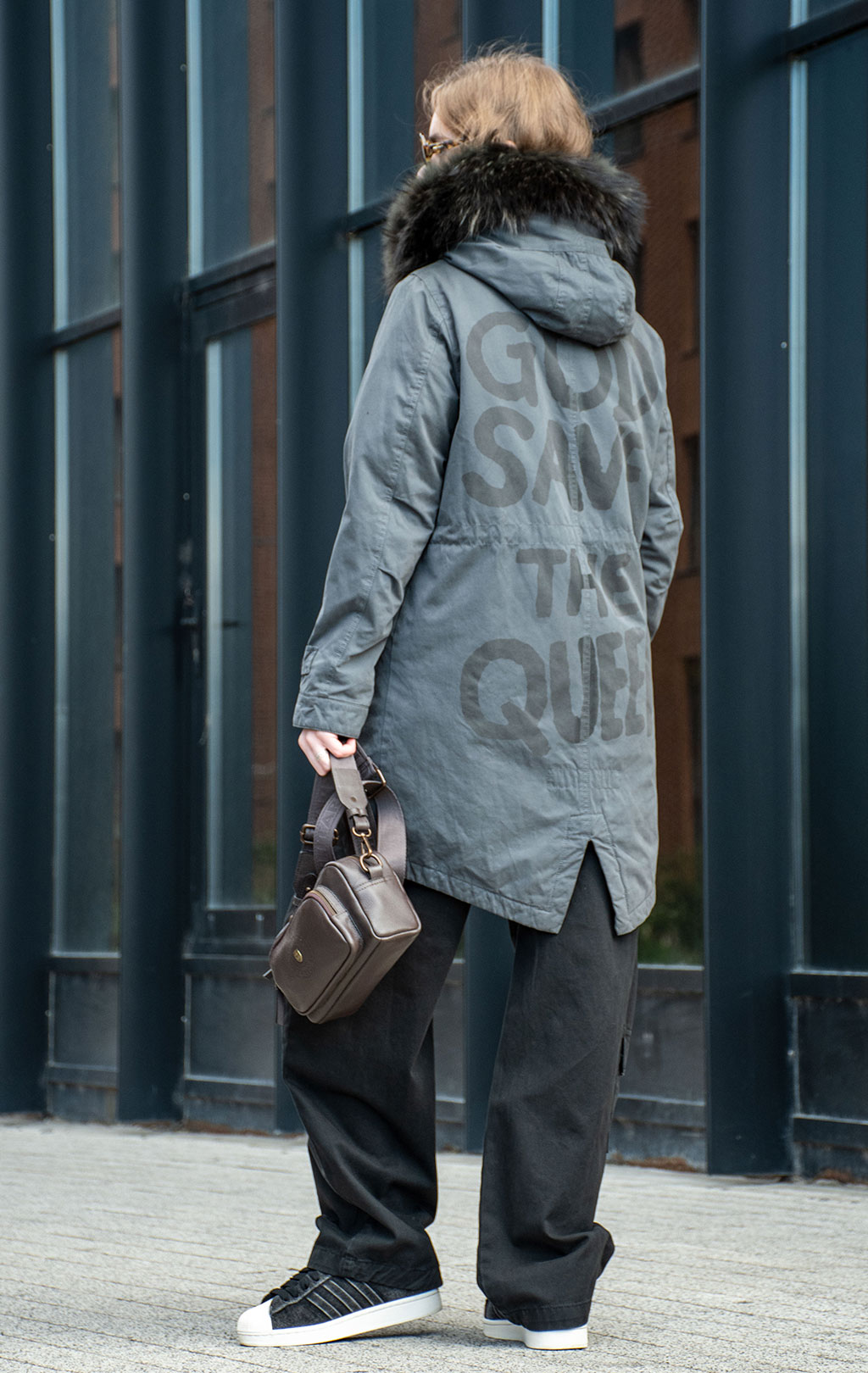 Женская парка AKTUAL QUEEN PRINT army navy 
