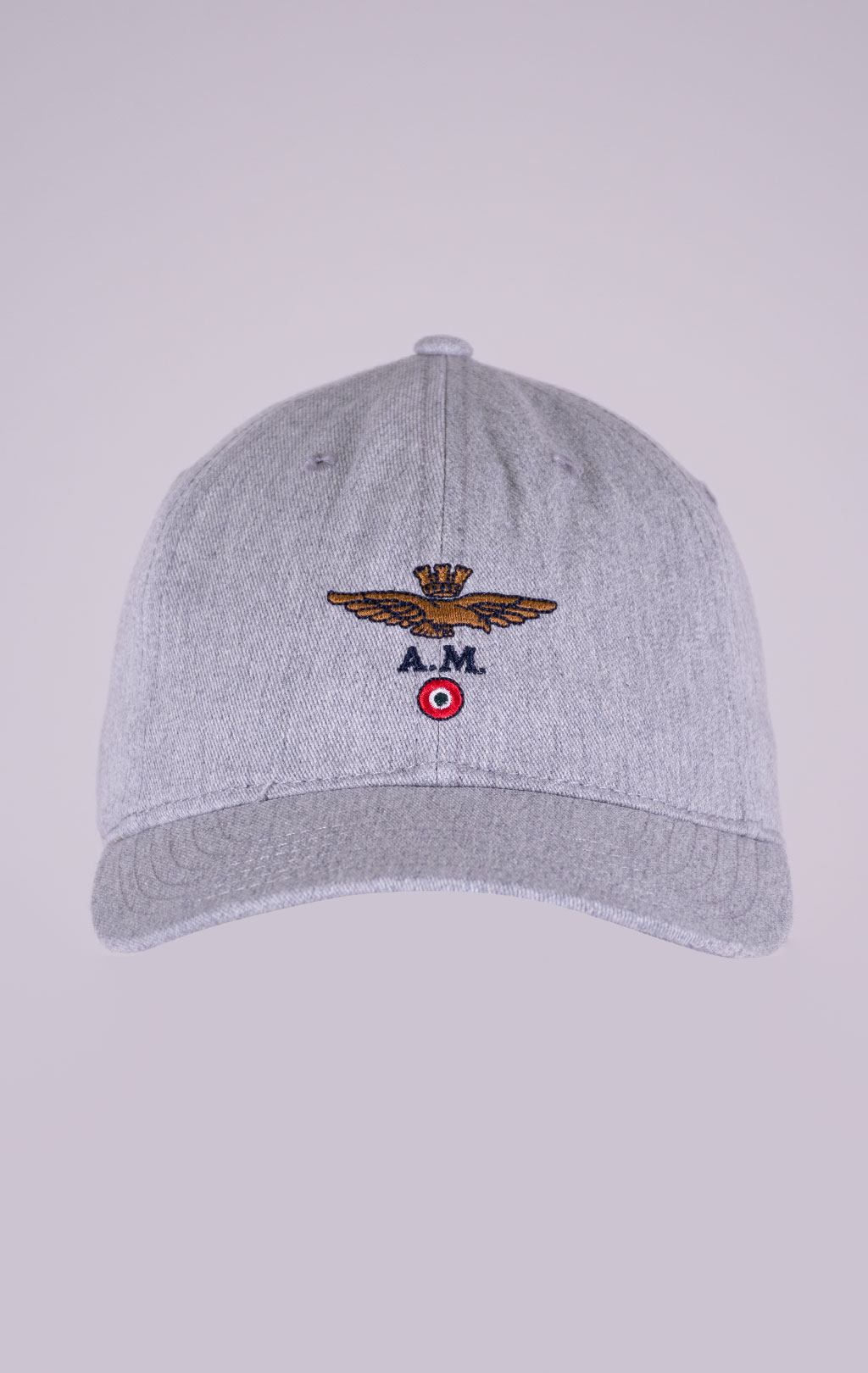 Бейсболка AERONAUTICA MILITARE SS 26/CN grigio melange (HA 1246) 