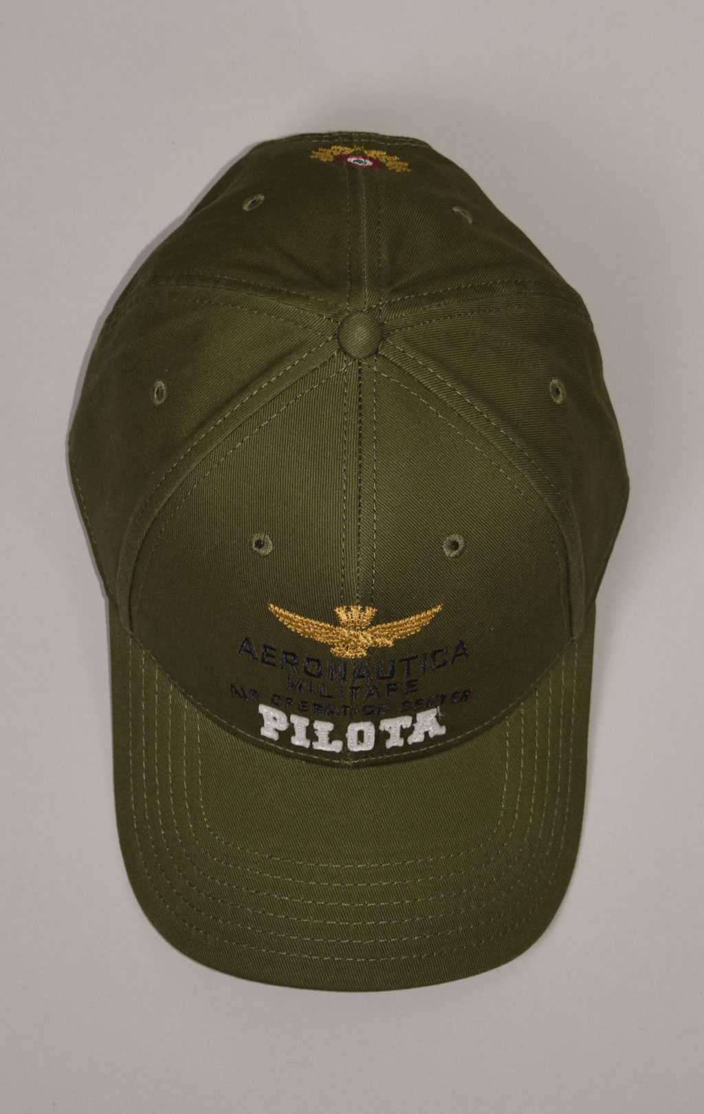 Бейсболка AERONAUTICA MILITARE FW 22/23/CN verde militare (HA 1113)