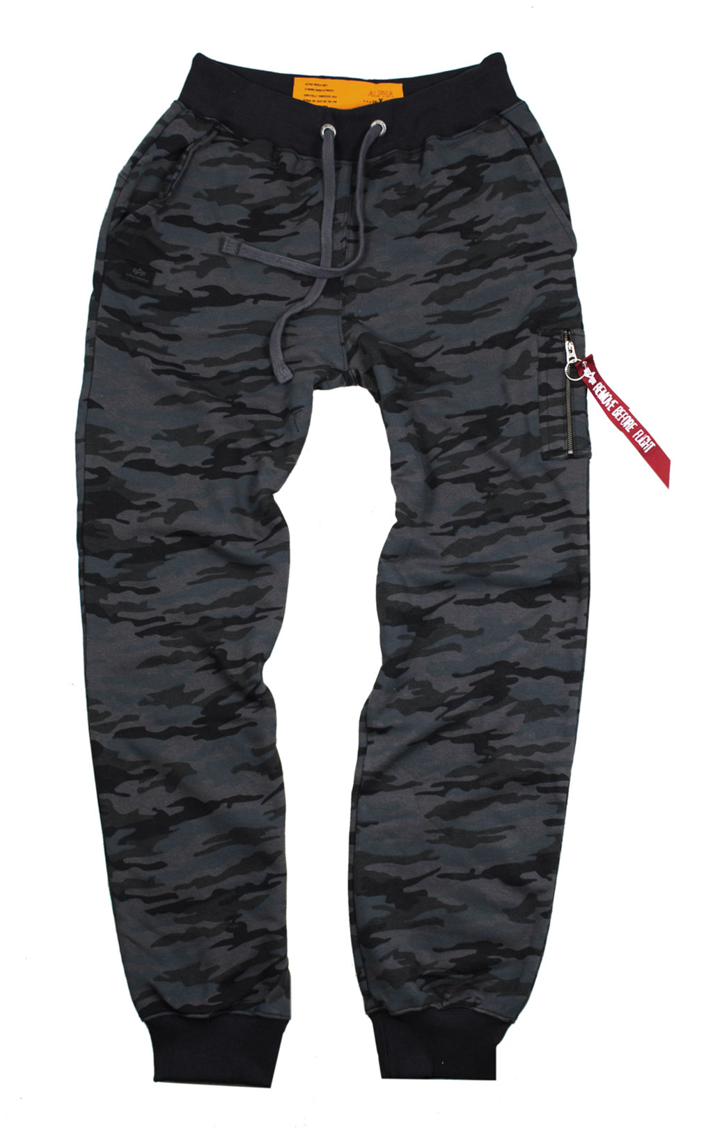 Брюки спортивные джоггеры ALPHA INDUSTRIES X-FIT CARGO black camo 