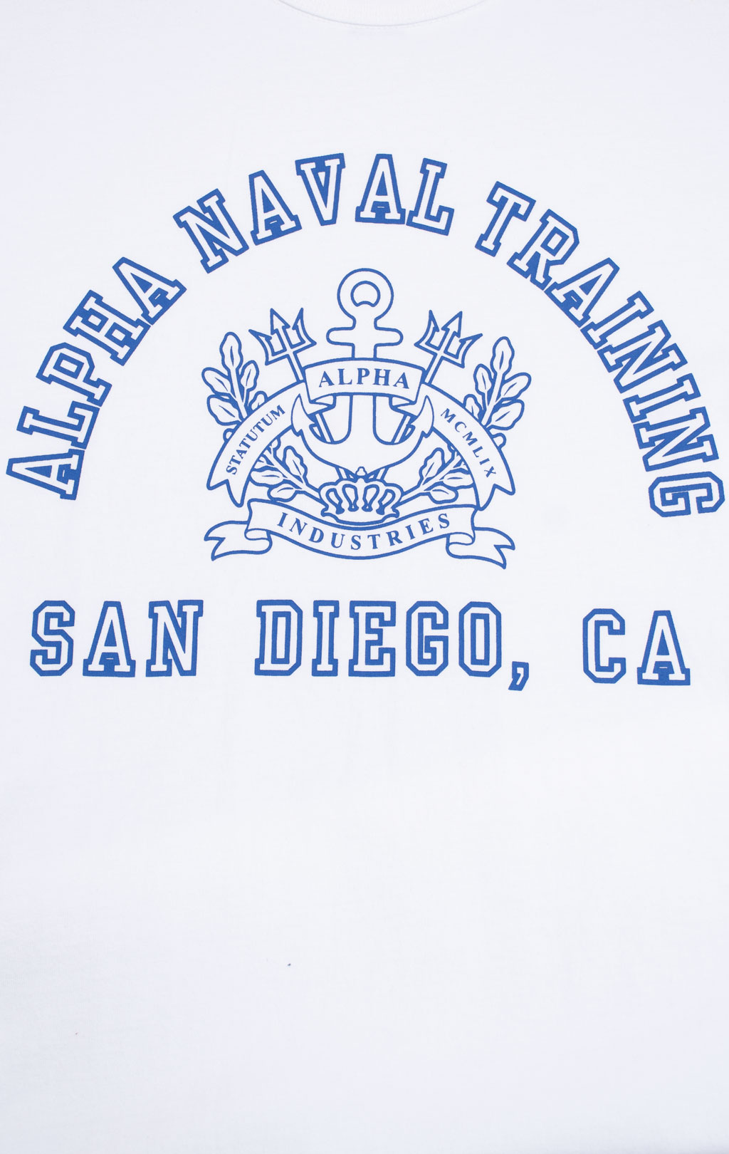 Футболка ALPHA INDUSTRIES ALPHA NAVAL BASE SAN DIEGO TEE SS 24 white 