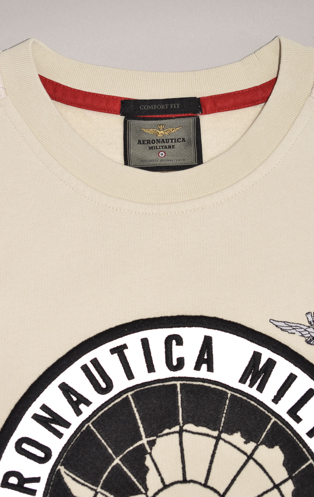 Свитшот AERONAUTICA MILITARE ANTARCTICA FW 23/24/TR ghiaccio (FE 1814) 