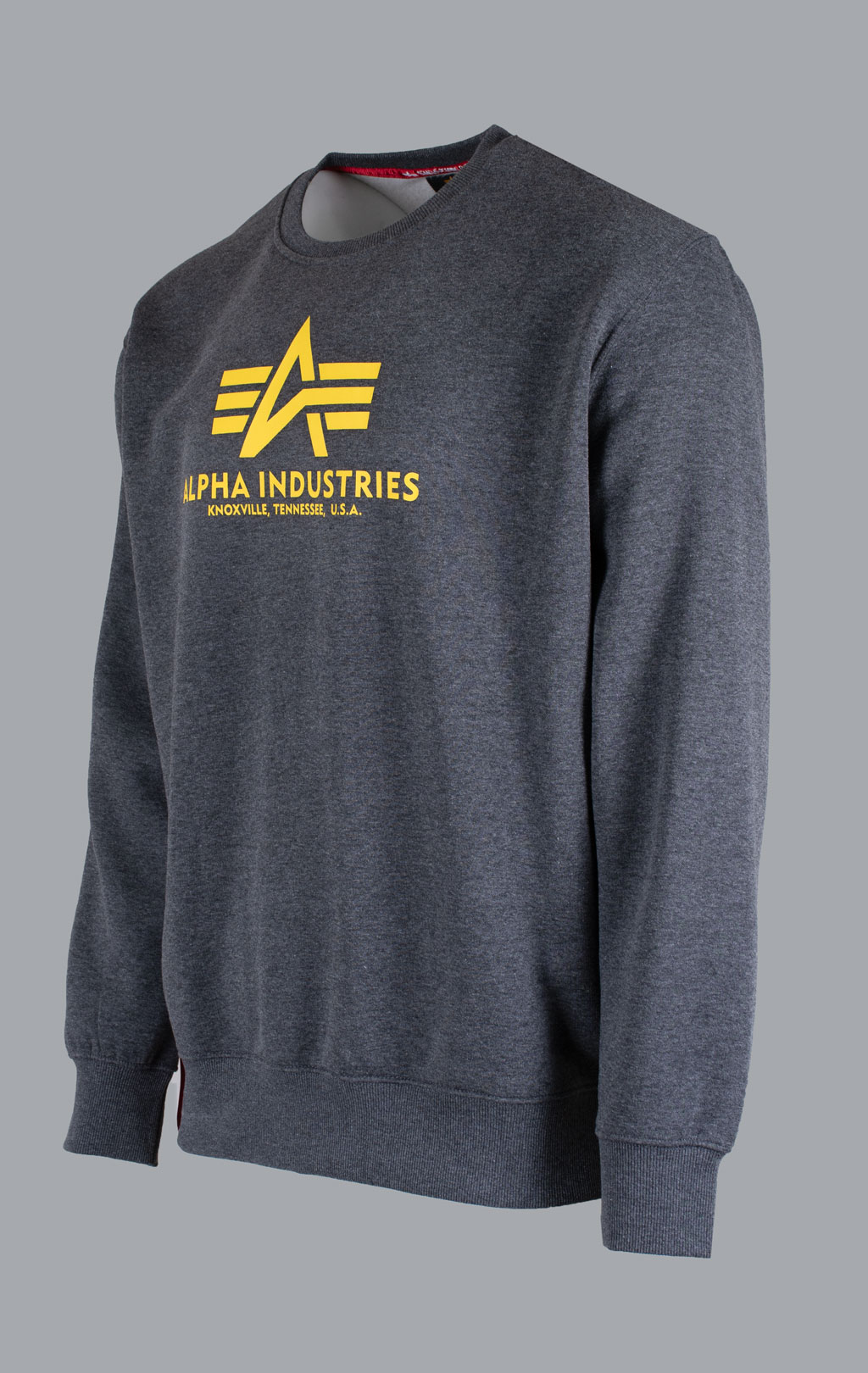 Свитшот ALPHA INDUSTRIES BASIC SWEATER charcoal heather 
