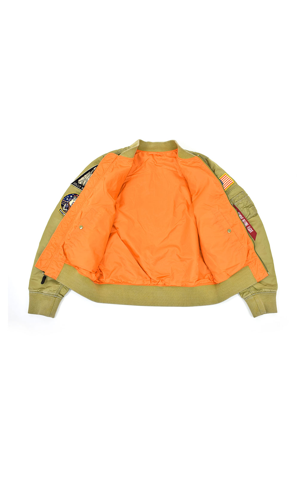 Ветровка-бомбер ALPHA INDUSTRIES FEAR THE BONES BATTLEWASH L-2B neon yellow 