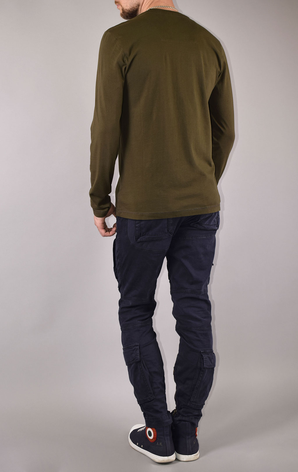 Лонгслив AERONAUTICA MILITARE FW 19/20 verde marcio (TS 1297)
