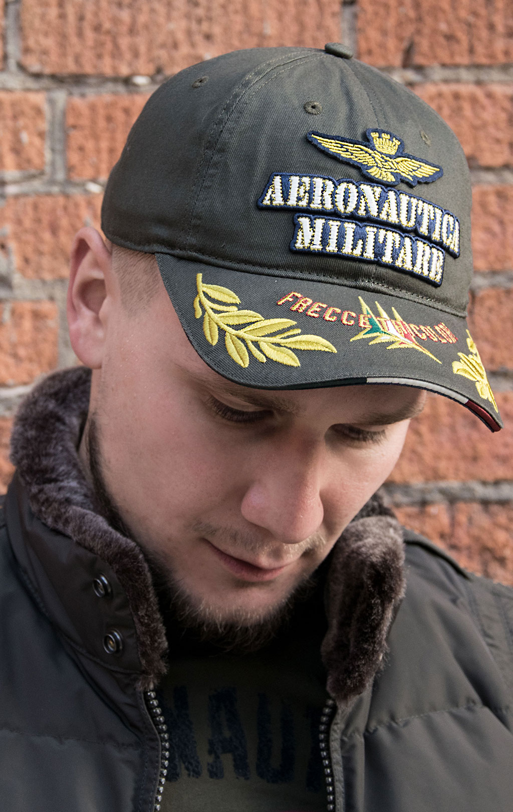 Бейсболка AERONAUTICA MILITARE FW 20/21/CN verde scuro (HA 1057) 