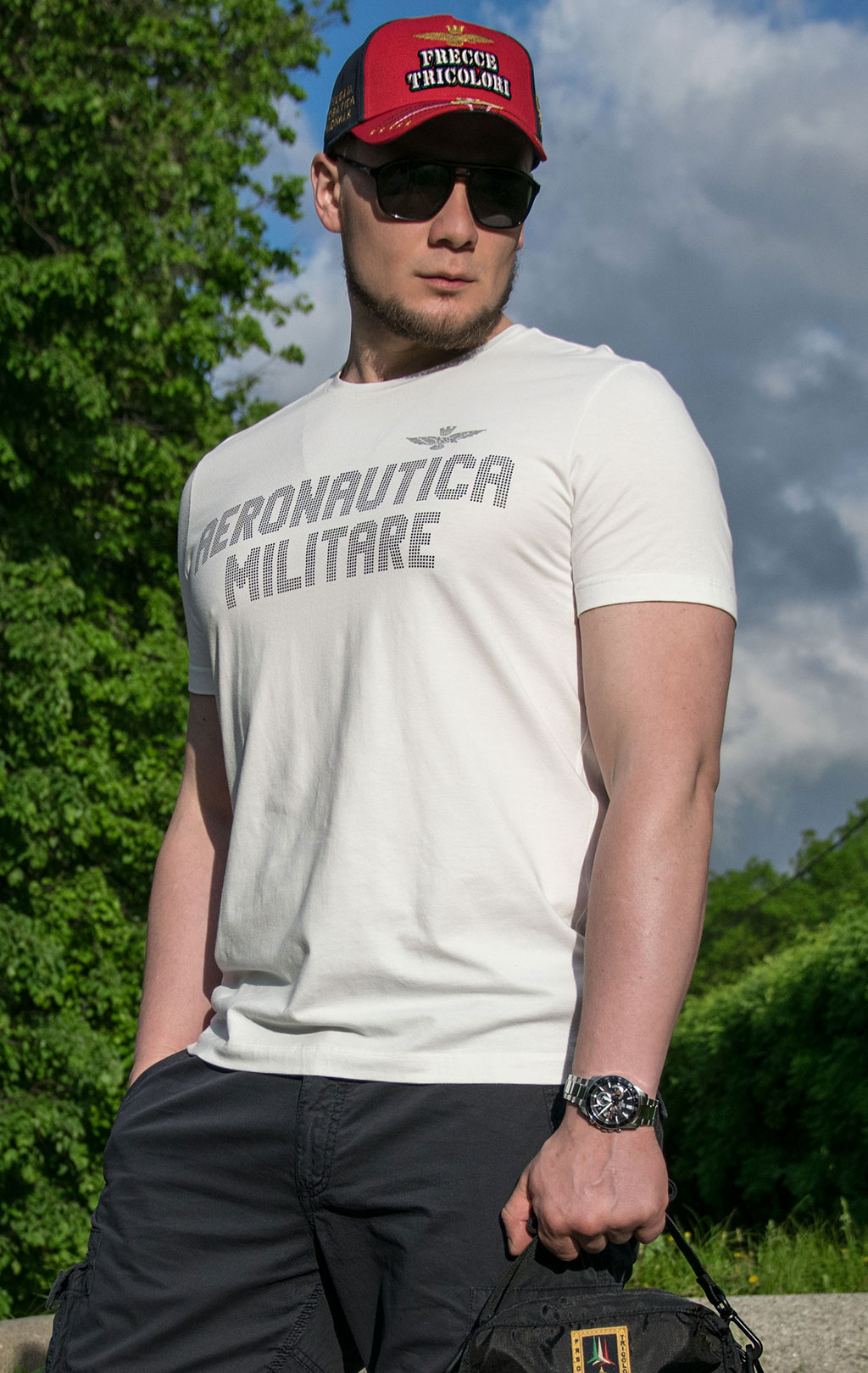 Футболка AERONAUTICA MILITARE SS 21/TR off white (TS 1845) 