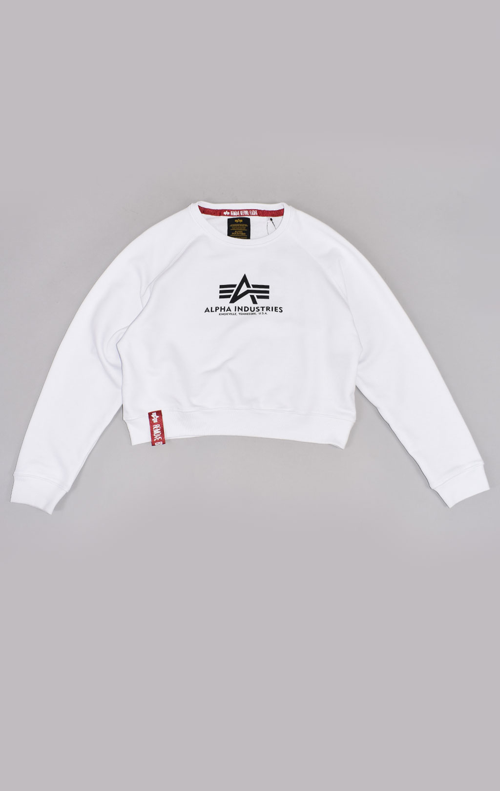 Женский свитшот ALPHA INDUSTRIES BASIC BOXY SWEATER white 