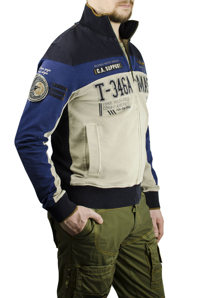 Толстовка AERONAUTICA MILITARE blue inchiostro (FE 1158) 