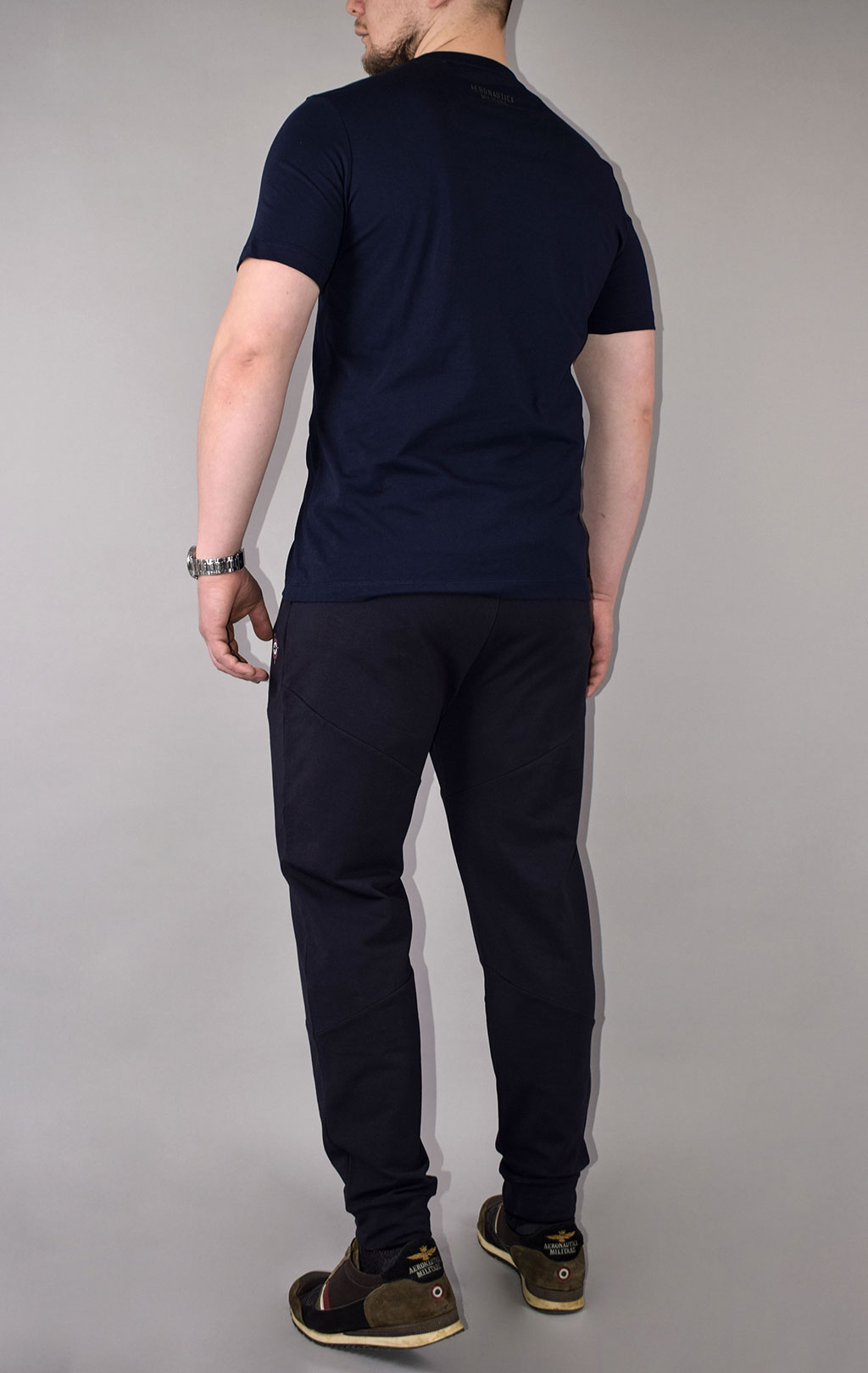 Футболка AERONAUTICA MILITARE SS 21/TR blue black (TS 1856) 