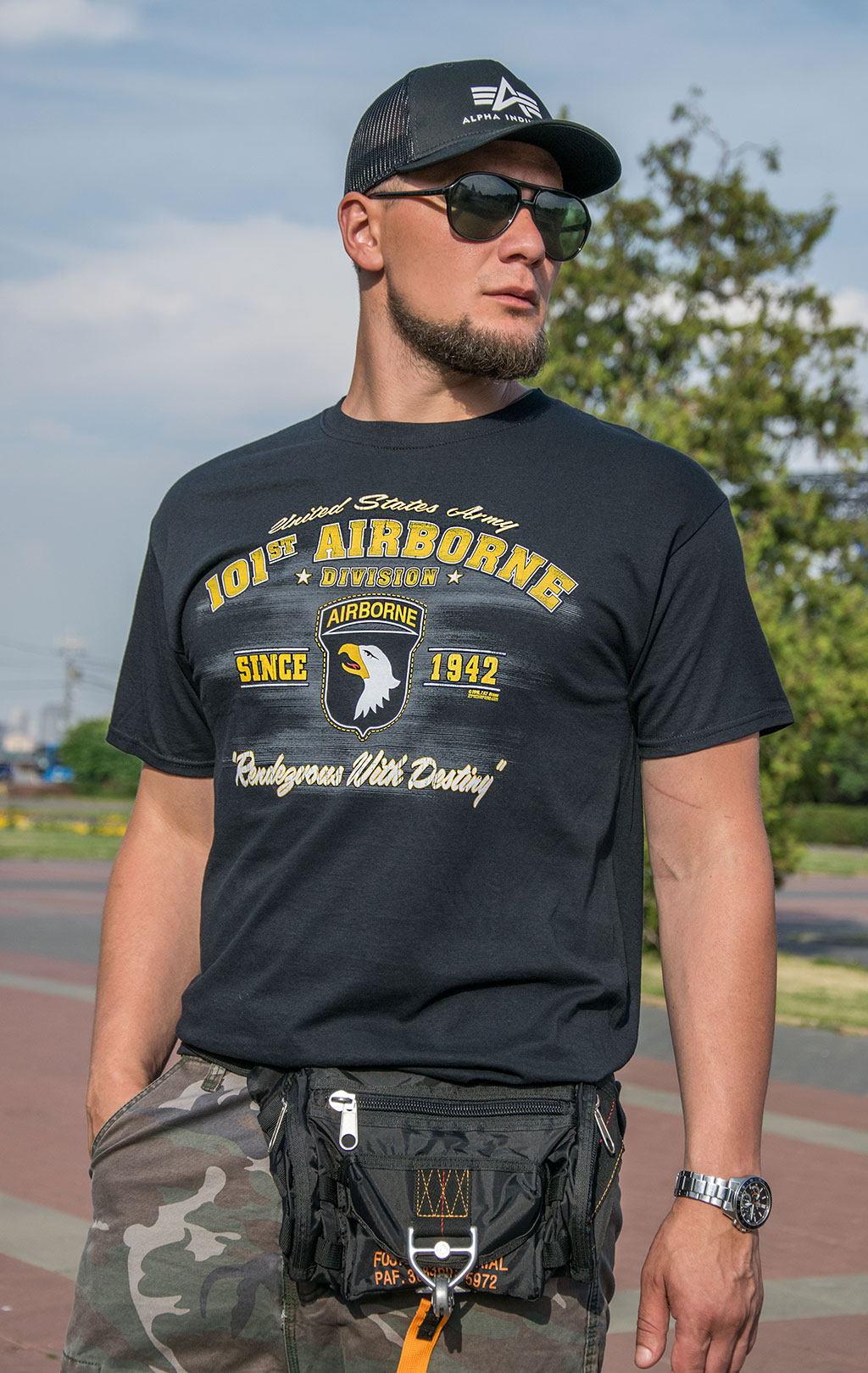 Футболка 7.62 101st AIRBORNE black (520) 