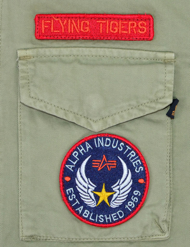 Куртка ALPHA INDUSTRIES VINTAGE CW PATCH M-65 light olive 