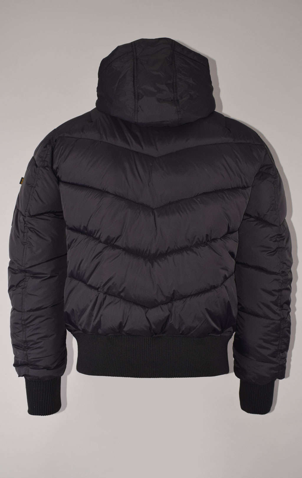 Куртка ALPHA INDUSTRIES HOODED PUFFER NASA VOYAGER FD black 