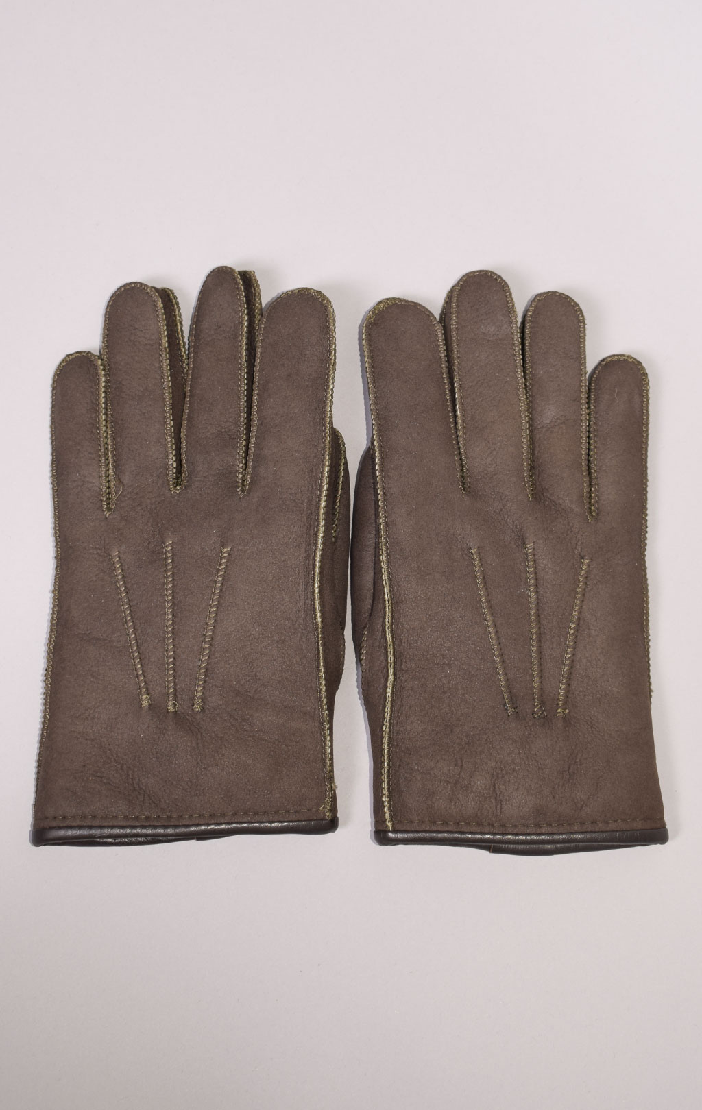 Перчатки PARAJUMPERS SHEARLING GLOVES овчина FW 23/24 tabacco 