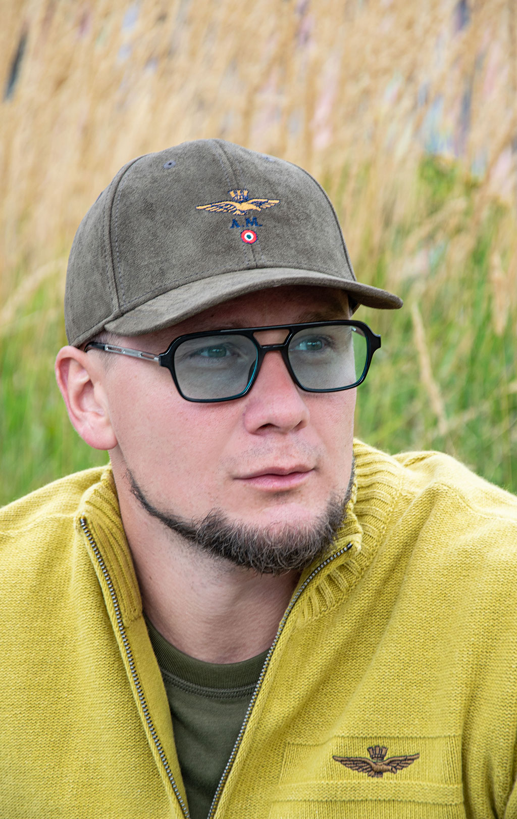 Бейсболка AERONAUTICA MILITARE искусственная замша FW 25/26/CN dark brown (HA 1229) 