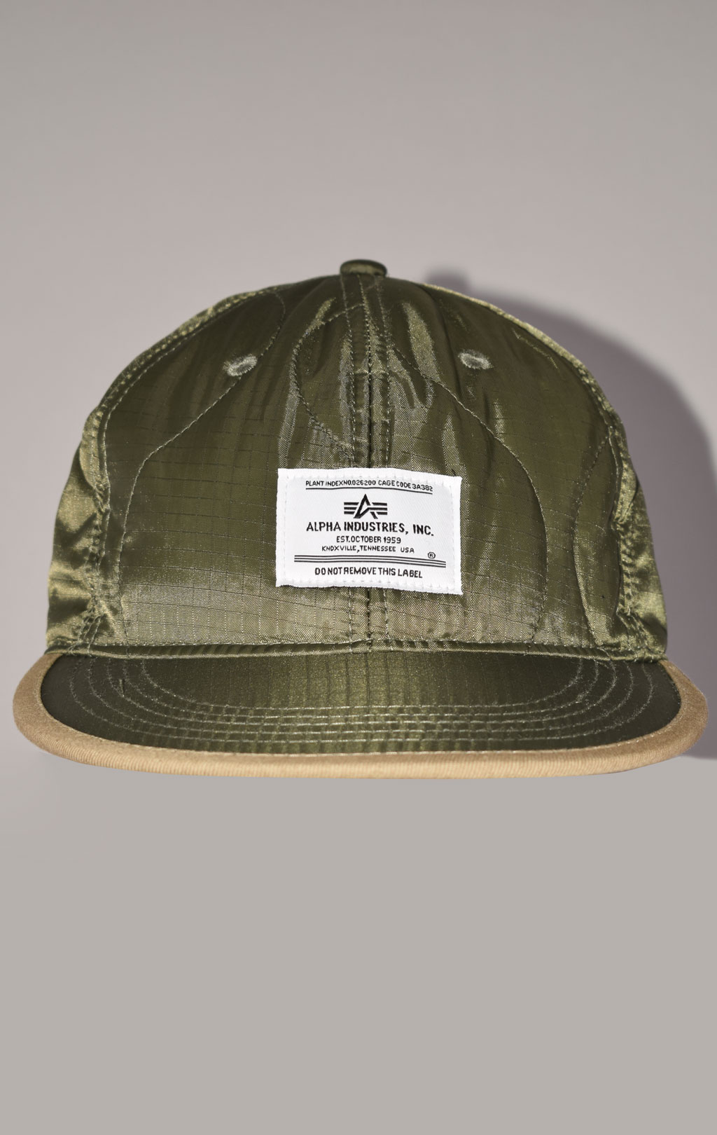 Бейсболка ALPHA INDUSTRIES QUILTED CAP FW 22/23 olive 