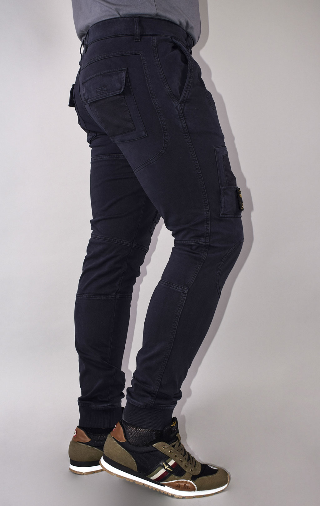 Брюки-карго AERONAUTICA MILITARE big size SS 21/AL blue black (PF 743)