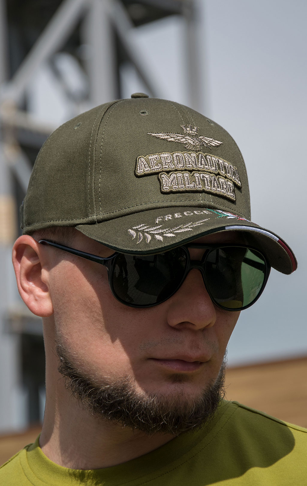 Бейсболка AERONAUTICA MILITARE FW 21/22/CN verde militare (HA 1093) 