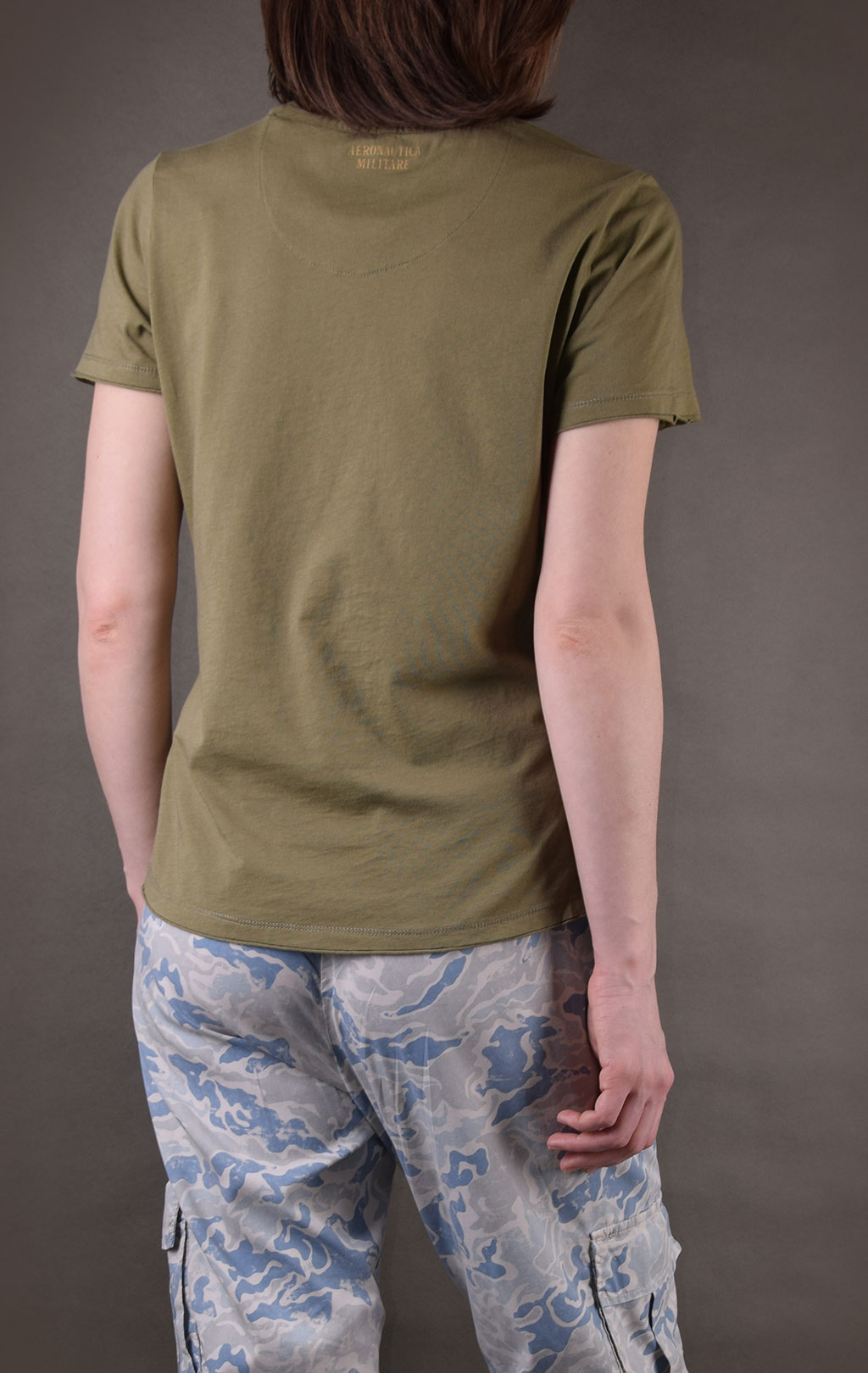 Женская футболка AERONAUTICA MILITARE SS19 verde militare (TS 1584) 