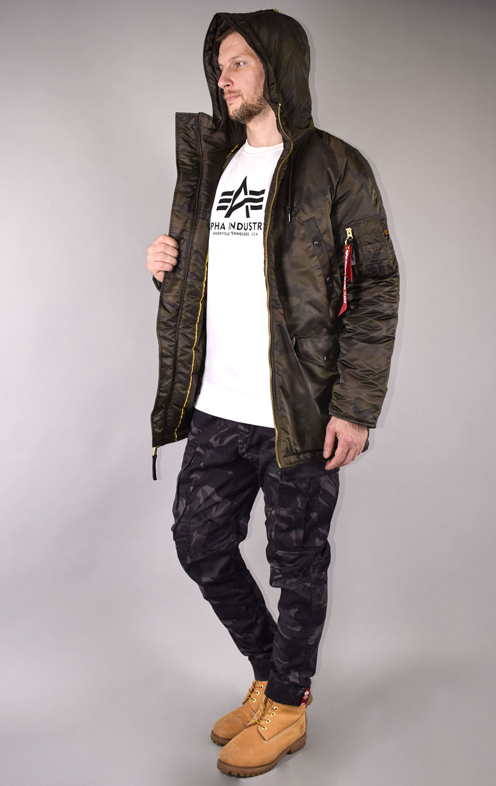 Аляска ALPHA INDUSTRIES PM N-3B dark olive camo 