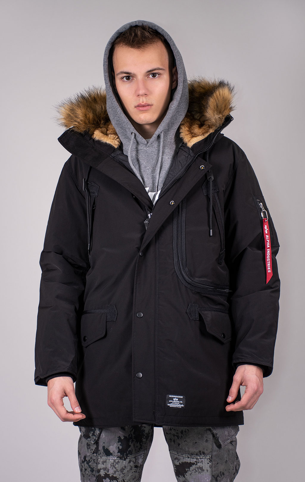 Аляска ALPHA INDUSTRIES ALPINE PARKA GEN-II N-3B FW 24/25 black 