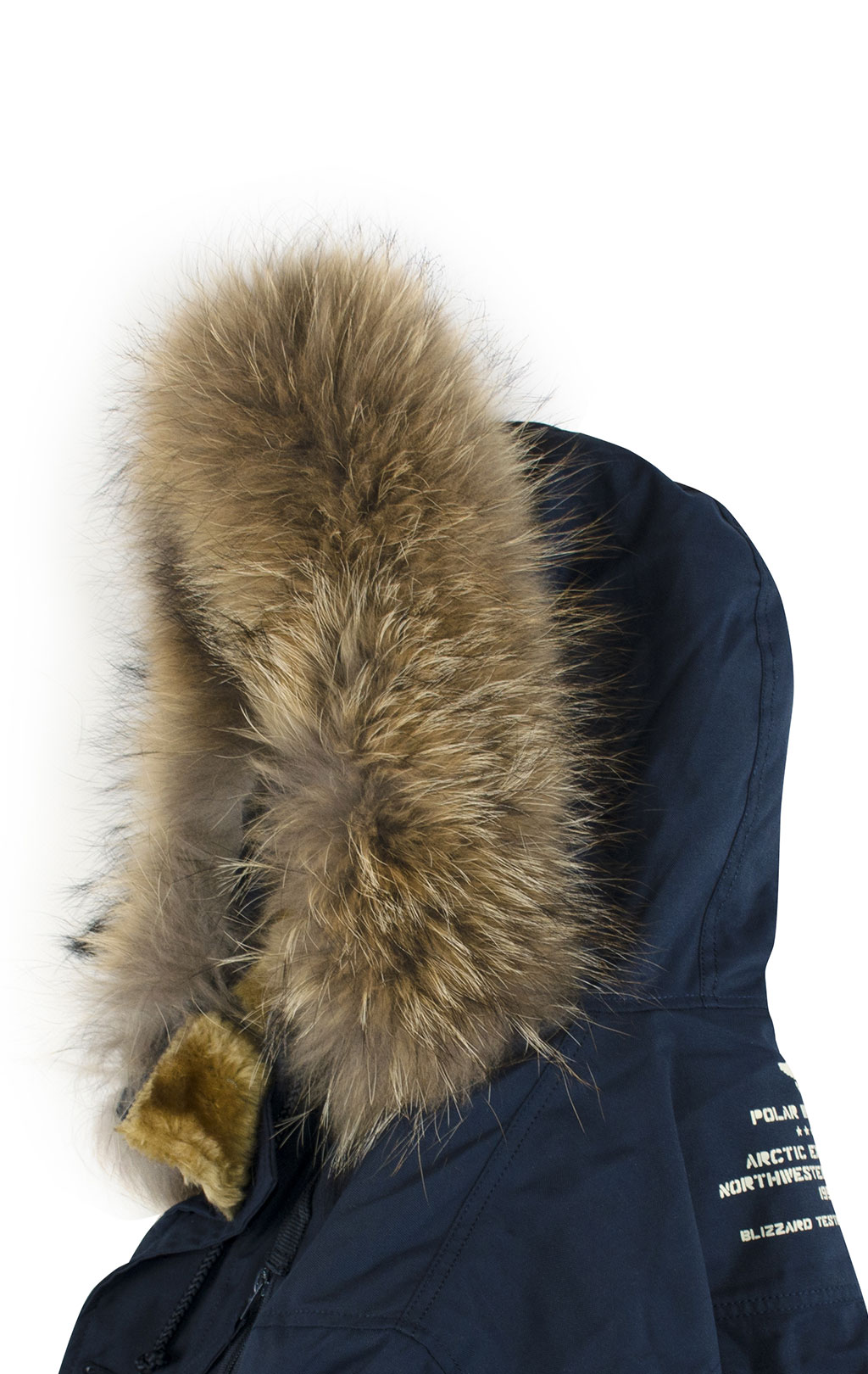 Аляска ALPHA INDUSTRIES POLAR big size натур. мех rep. blue 