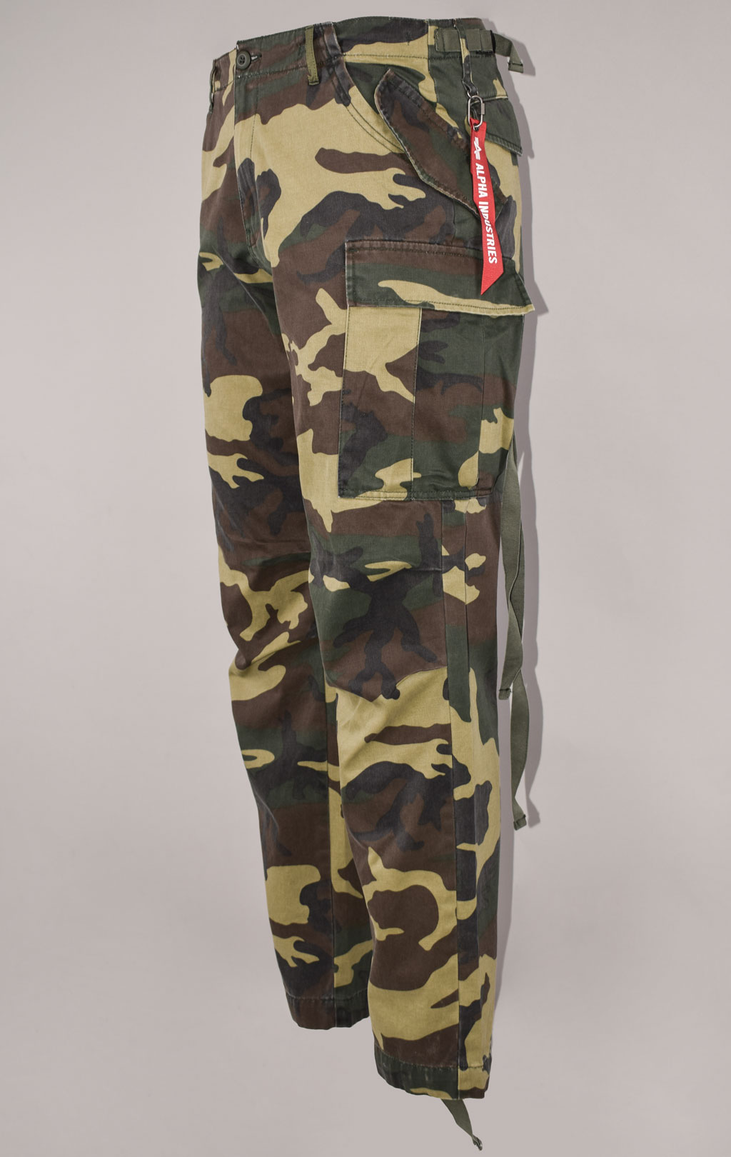 Брюки-карго парашюты ALPHA INDUSTRIES M-65 PANT camo woodland 