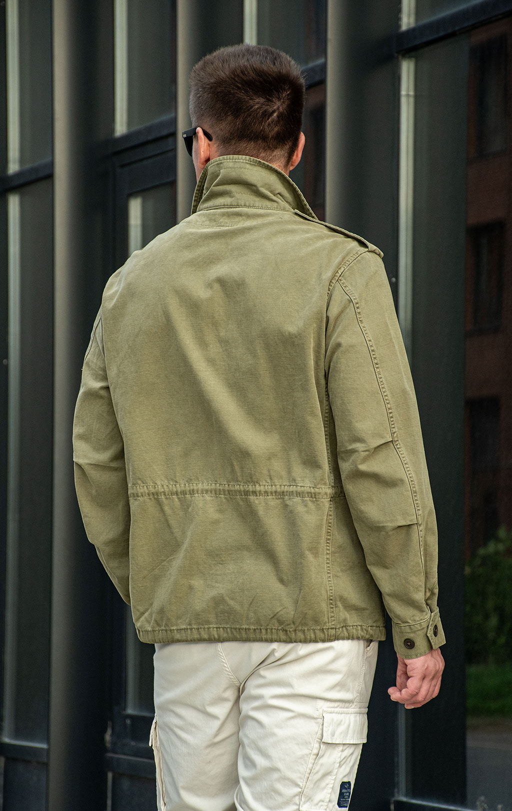 Ветровка M-65 AERONAUTICA MILITARE big size SS 26/IN lichen green (AB 3044) 