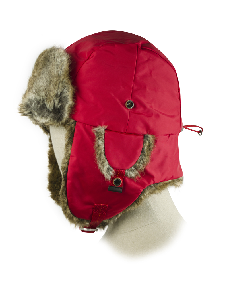 Шапка ушанка PARAJUMPERS AVIATOR HAT dark red 