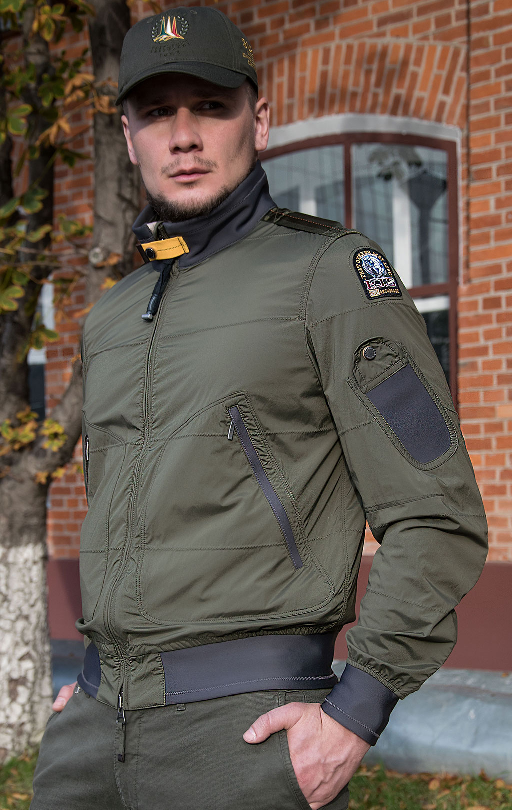 Ветровка PARAJUMPERS NEWPORT лёгкая olive 