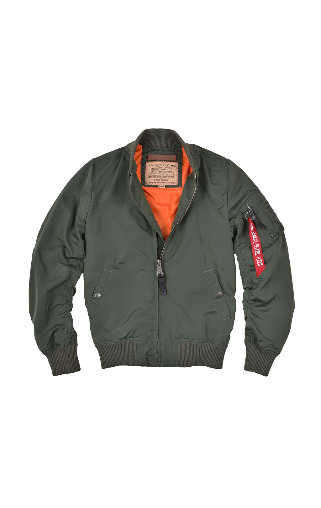 Женская ветровка-бомбер ALPHA INDUSTRIES TT MA-1 sage green 