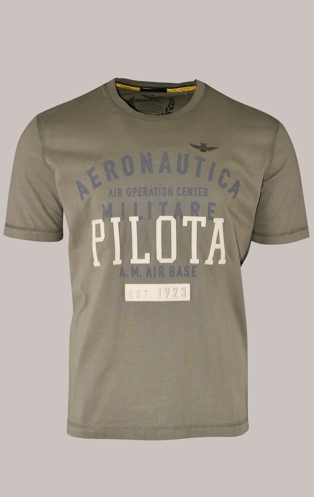 Футболка AERONAUTICA MILITARE FW 22/23/IN verde militare (TS 2045) 