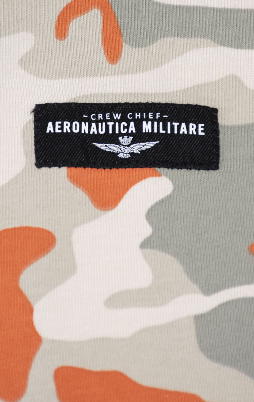 Толстовка с капюшоном AERONAUTICA MILITARE SS 24 m/TR orange camo (FE 1863) 