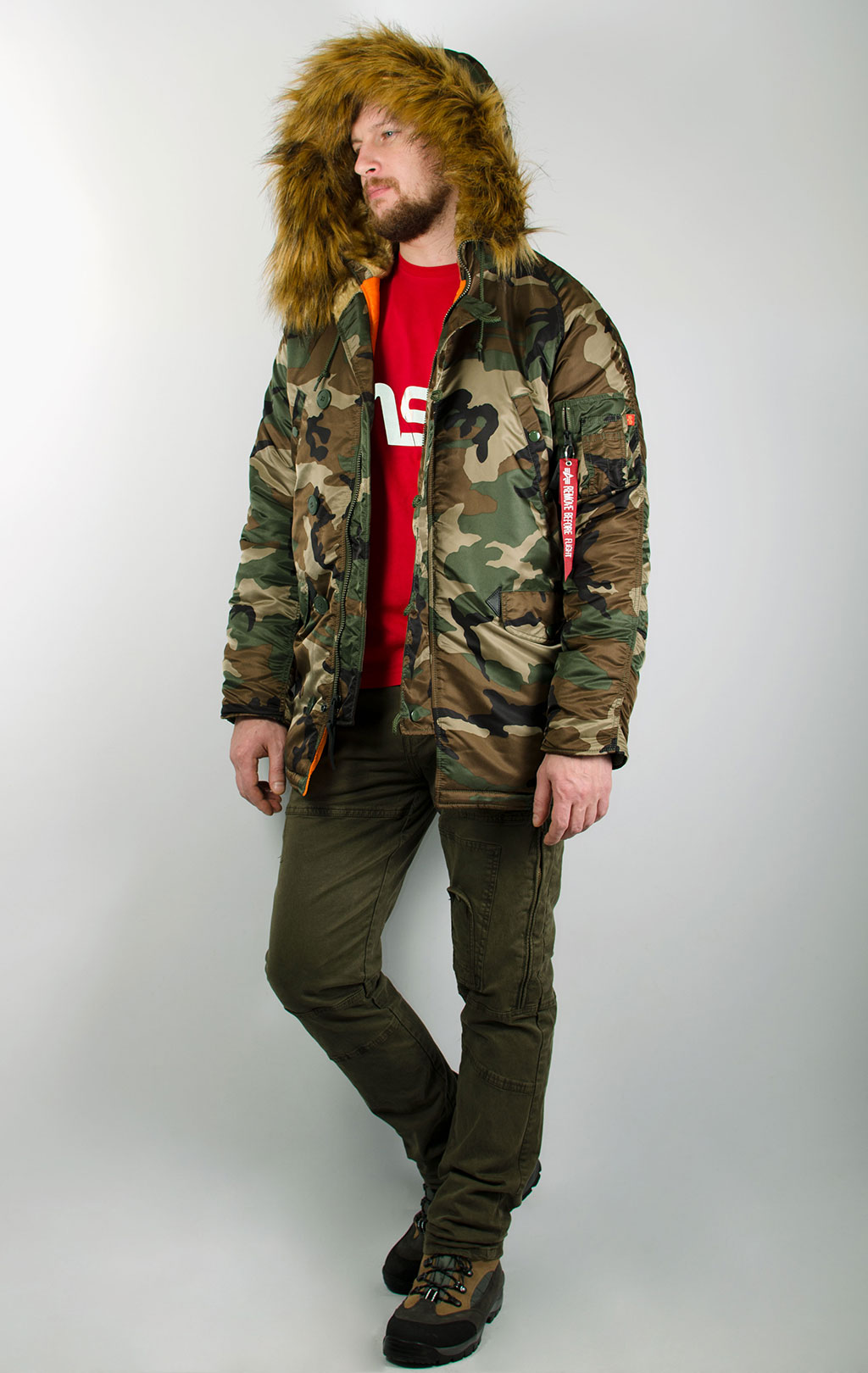 Аляска ALPHA INDUSTRIES VF 59 N-3B camo woodland 65 