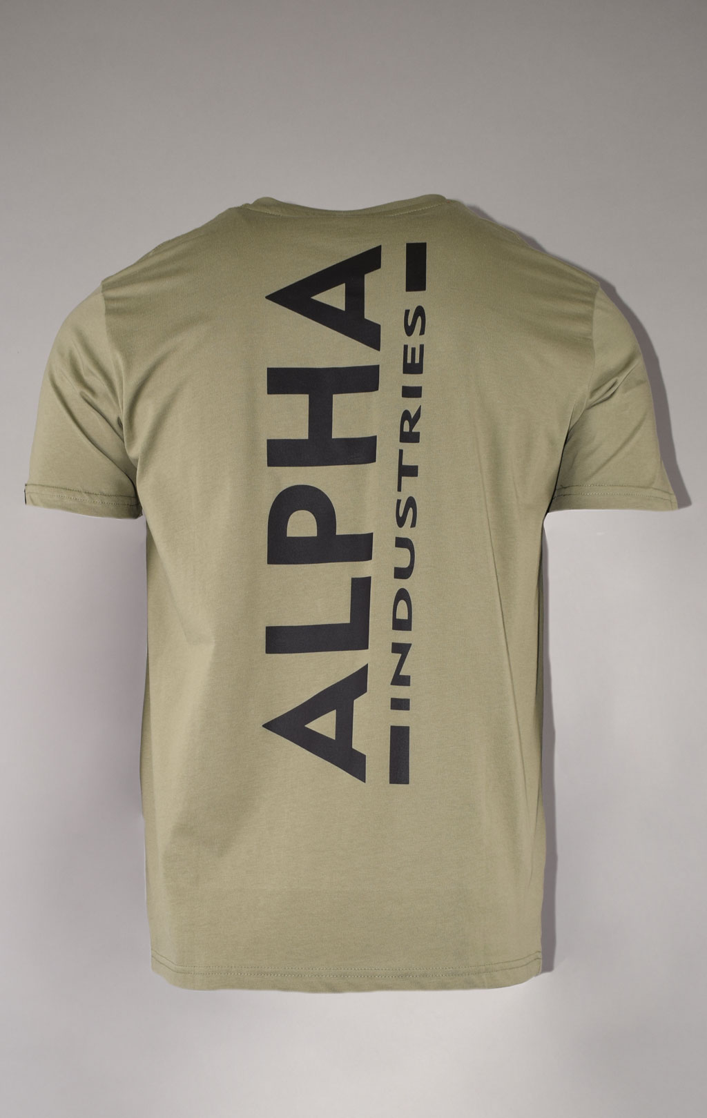 Футболка ALPHA INDUSTRIES BACKPRINT T big size olive/black 