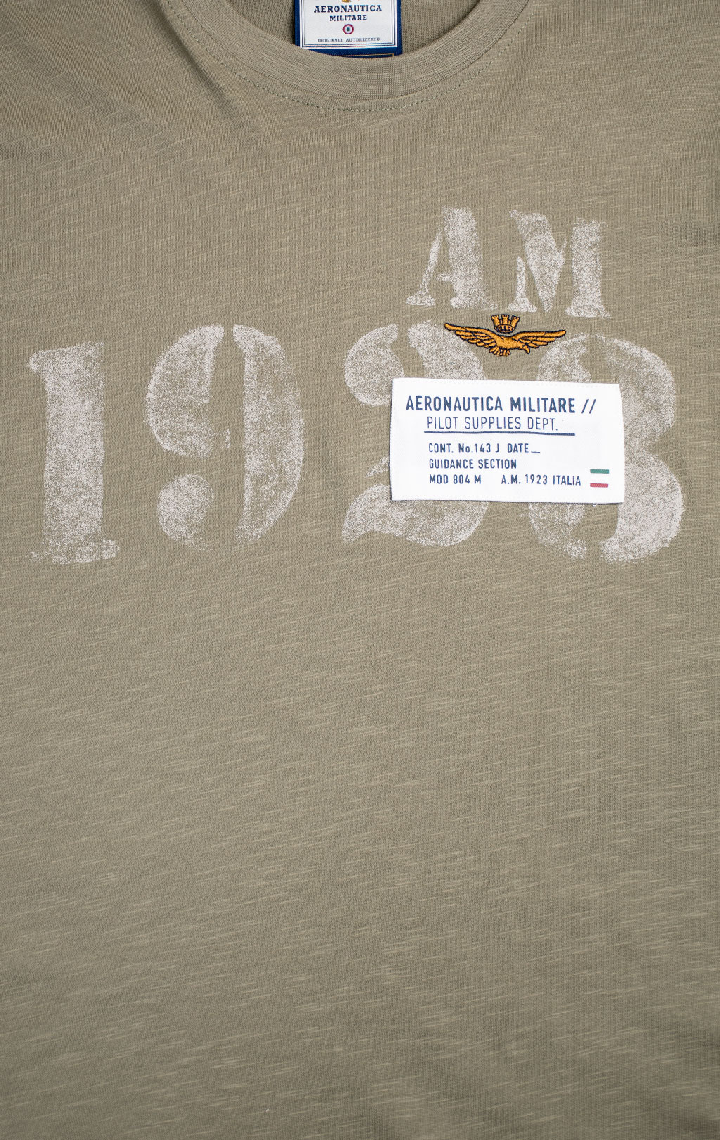 Футболка AERONAUTICA MILITARE big size SS 26/BD lichen green (TS 2524) 