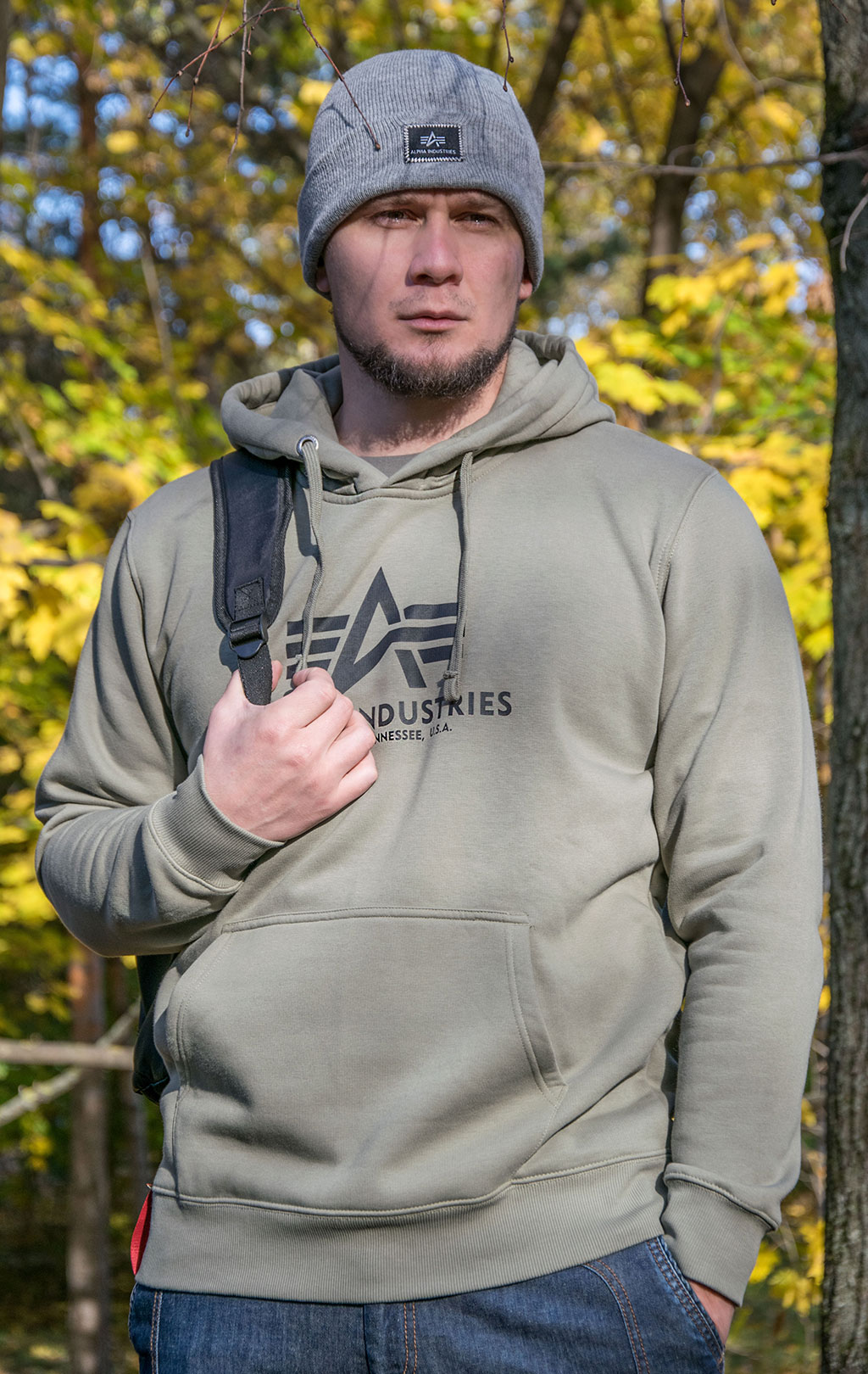 Толстовка ALPHA INDUSTRIES BASIC HOODY olive 