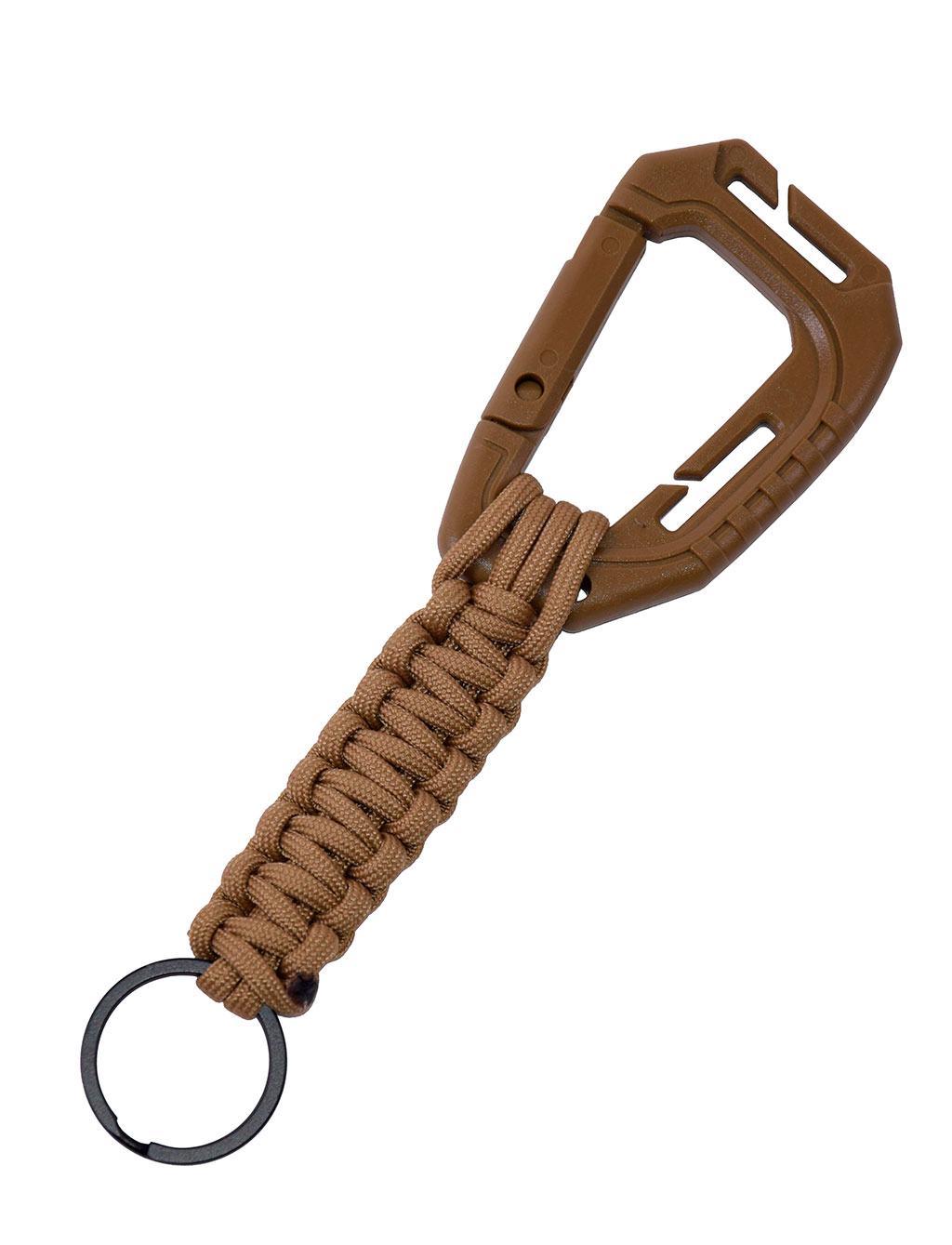 Держатель для ключей Mil-Tec PARACORD с карабином coyote 