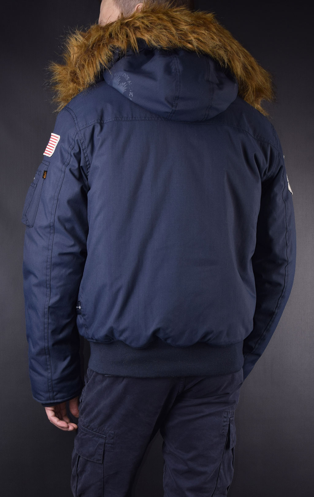 Аляска короткая ALPHA INDUSTRIES POLAR SV big size rep. blue 