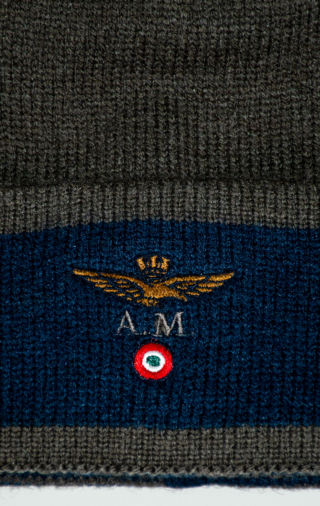 Шапка вязаная AERONAUTICA MILITARE FW 25/26/CN dark olive (CU 0082) 
